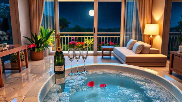Top 5 suites avec jacuzzi privé pour une nuit romantique